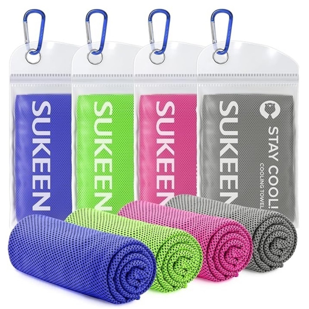 Sukeen 4 Pack Cooling Towel (40"x12")